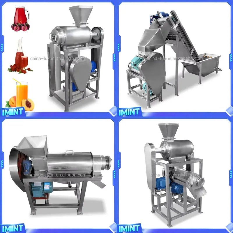 Juicer - Automatische Industrielle Zitruspresse Doppelschneckenpresse Industrielle Karottensaftpresse