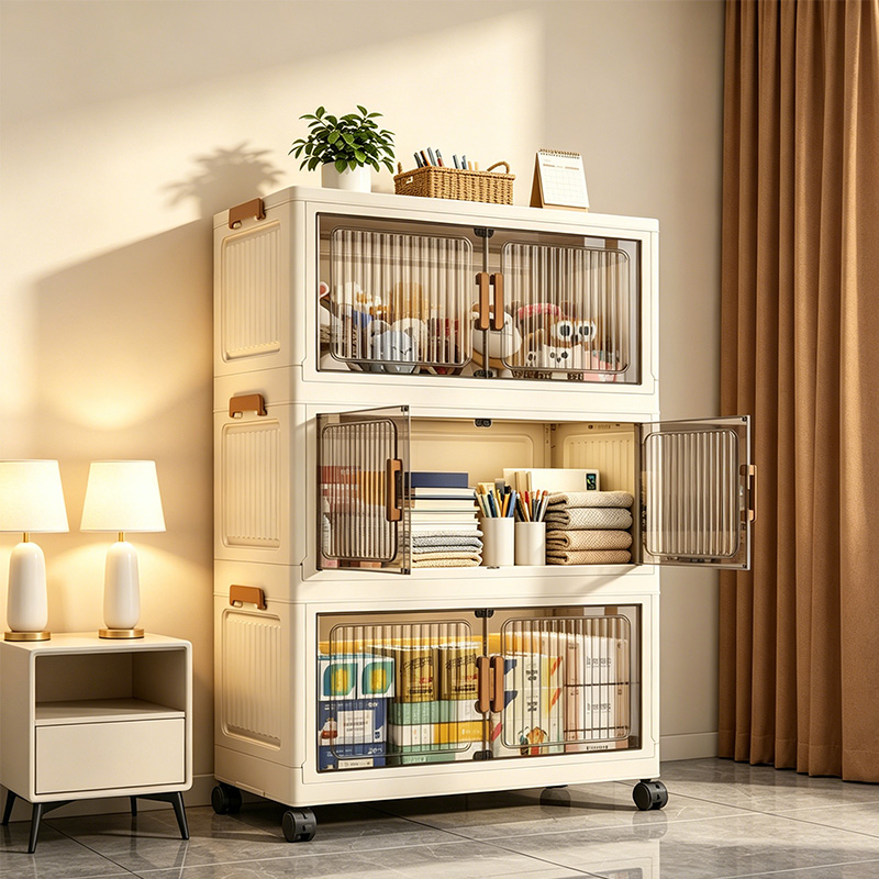 Kitchen Appliances Cabinet - 19,7 Zoll 3/4/5/6-stöckiger faltbarer Aufbewahrungsschrank mit