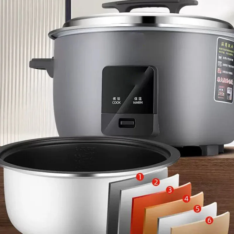 Rice Cooker - Ein-Knopf-Automatik-Warmhaltefunktion, kommerzieller großer Reiskocher mit Antihaft-Dickwandiger
