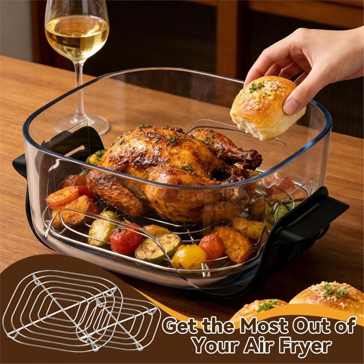 Aktualisierung. 3-teiliges Ede – Air Fryer Bewertung und Preis