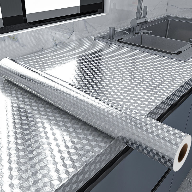 Aluminiumfolie Anti-Öl Küchenw – Kitchen Appliances Cabinet Bewertung und Preis