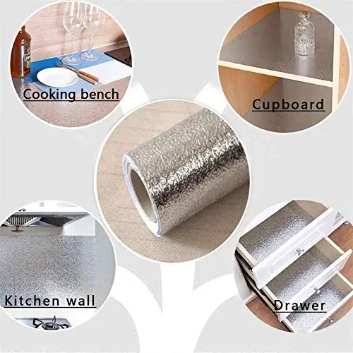 Aluminiumfolie Anti-Öl Küchenw – Kitchen Appliances Cabinet Bewertung und Preis