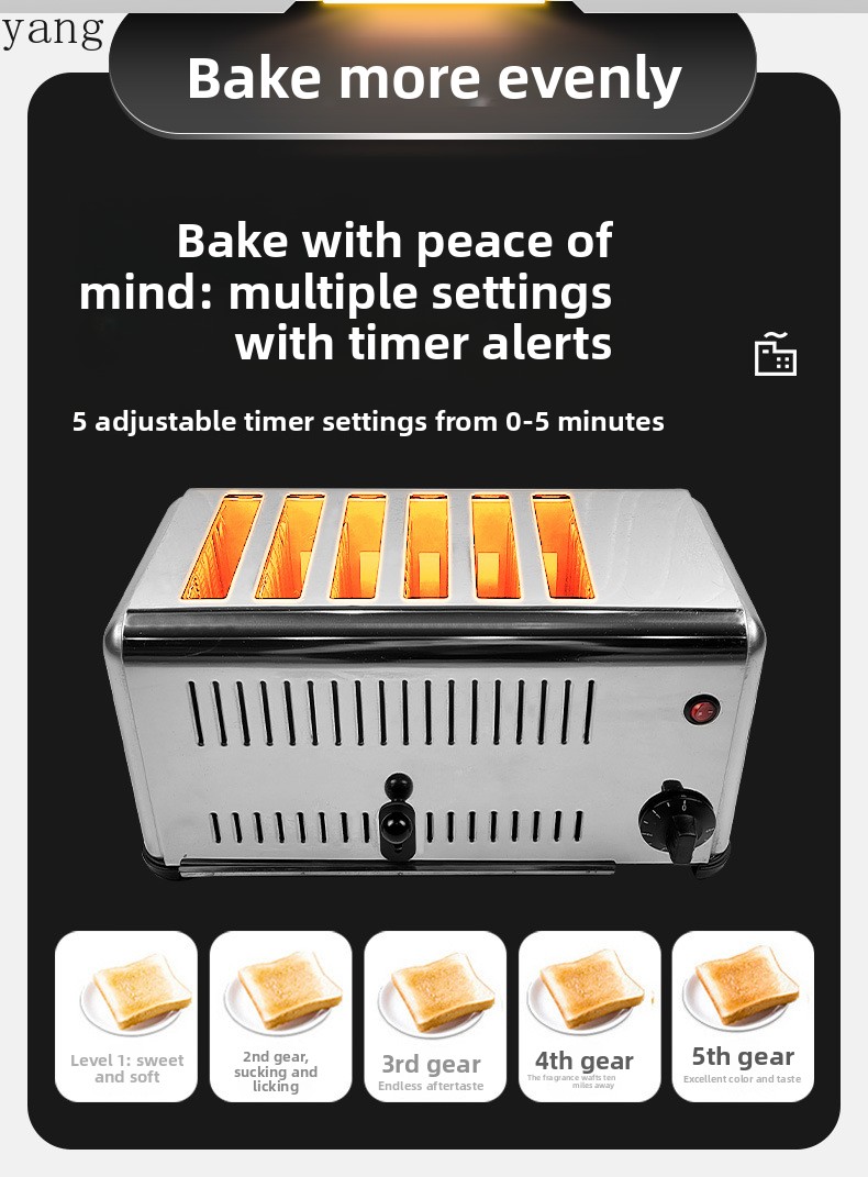 YJQ kommerzieller Vier-Scheibe – Toaster Bewertung und Preis